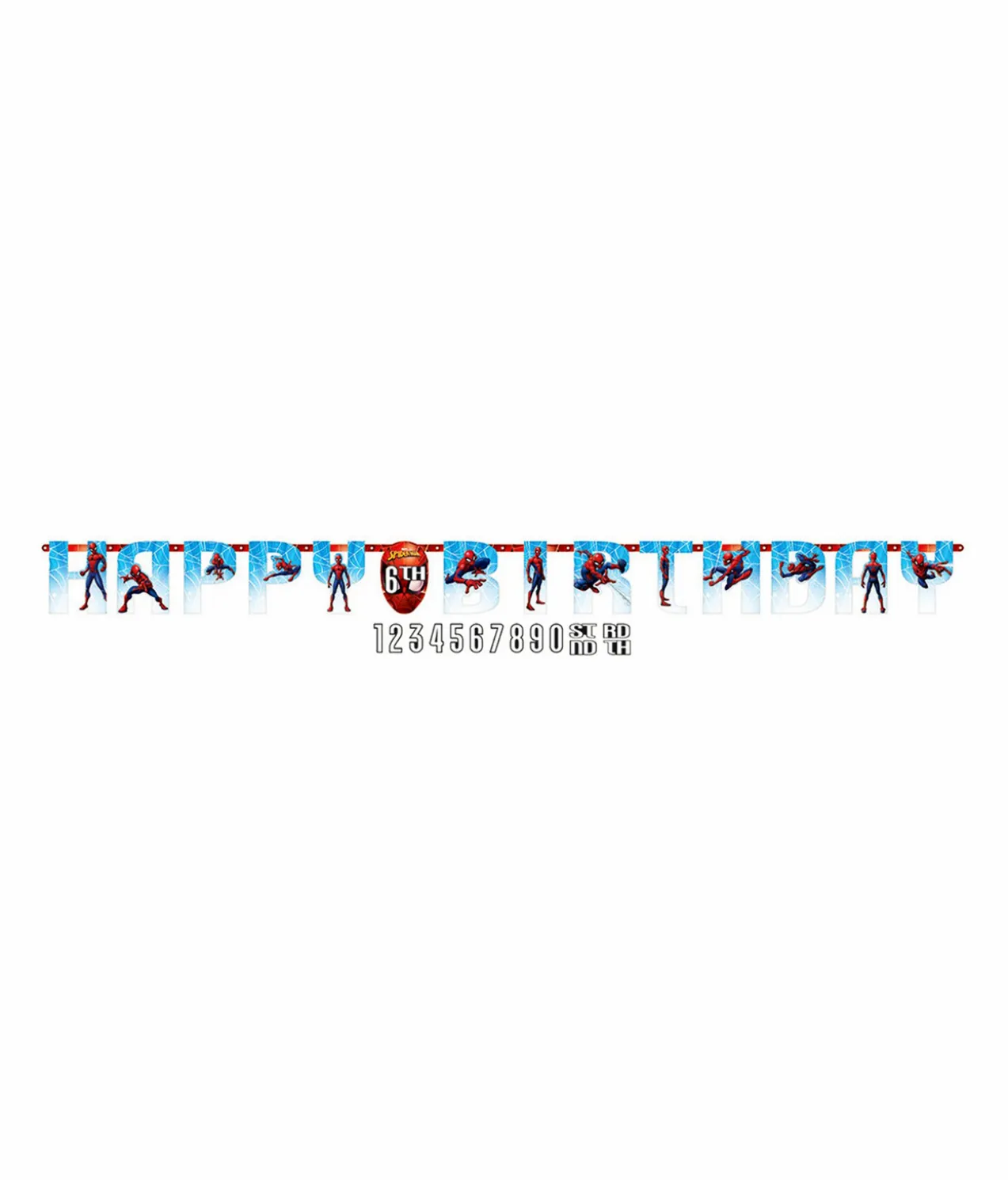 Spider-Man Webbed Wonder Jumbo Add-An-Age Letter Banner