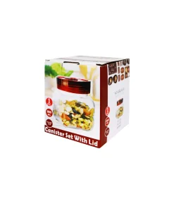 Square Shape Glass Jar 800ml