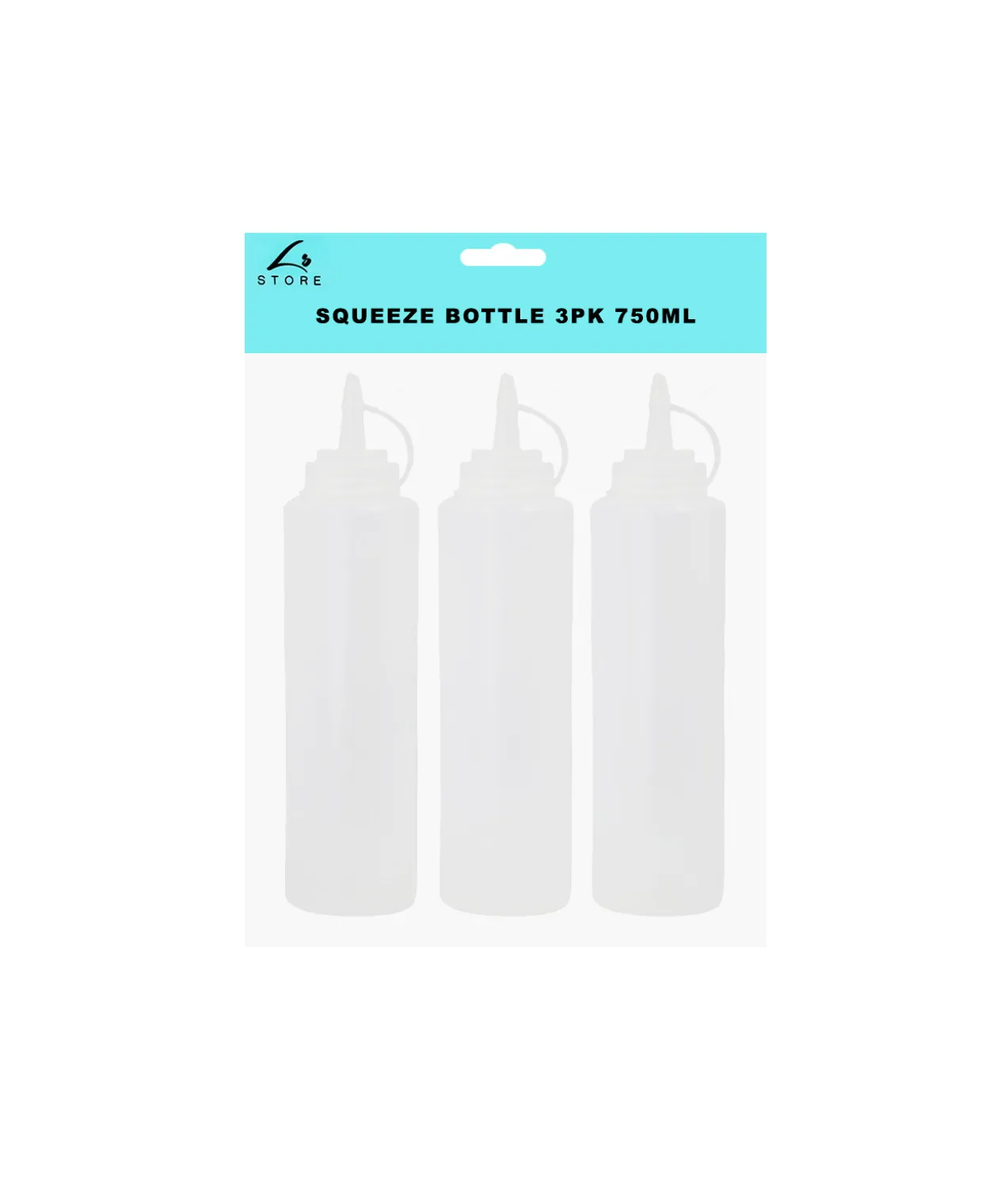 Squeeze Bottle 750ml 3pc