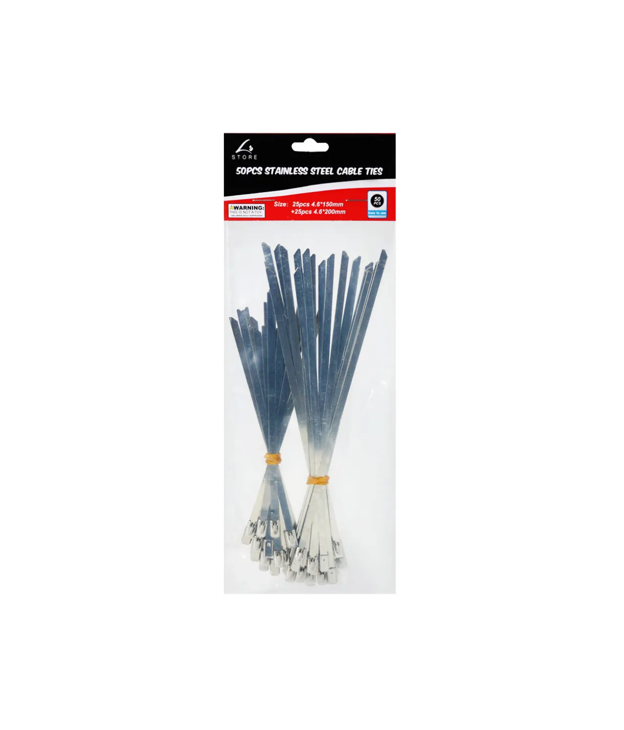 Stainless Steel Cable Tie 50pc