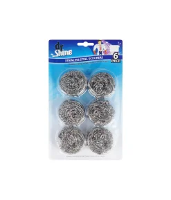 Stainless Steel Scourers 6pk
