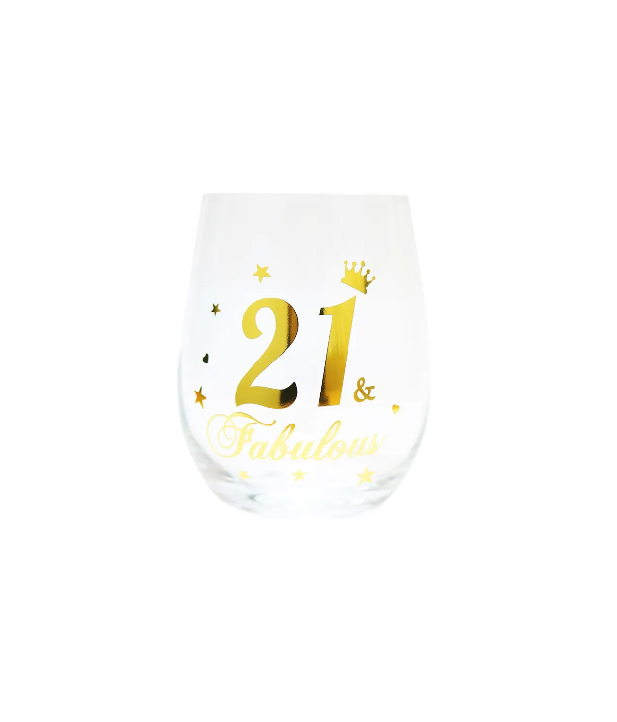 21 Stemless Wine Glass
