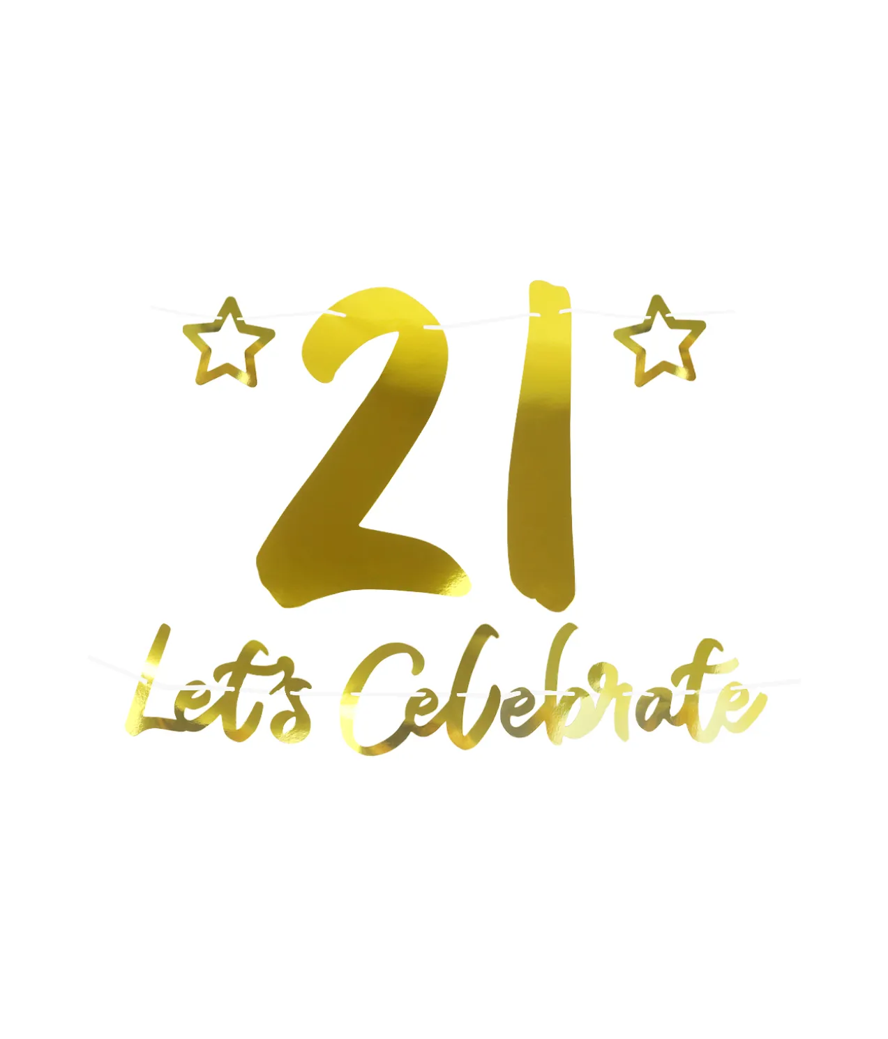 21st Let’s Celebrate Banner 1m
