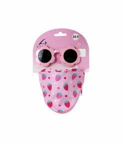 Strawberry Bag And Glasses Set