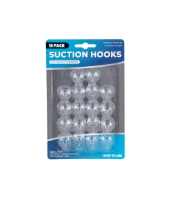 Suction Hooks Assorted 18pk