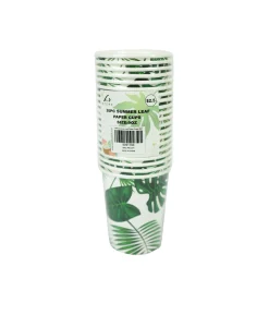 Summer Leaf Paper Cups 9oz 20pc