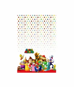 Super Mario Bros Plastic Tablecover 137cm x 243cm