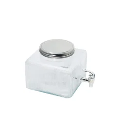 1 Tap Ribbed Dispenser With Metal Lid 3700ml