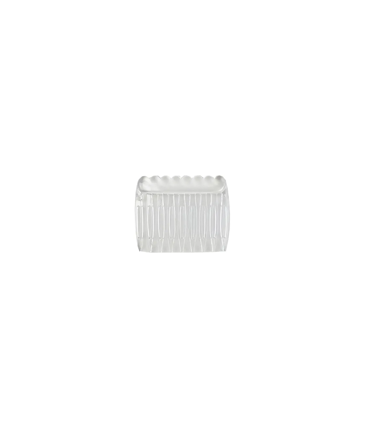 9 Teeth Clear Plastic Comb 15pc