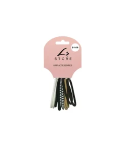 Thick Metal Elastic Hair Accessories 10pc