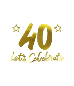 40th Let’s Celebrate Banner 1m