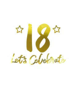 18th Let’s Celebrate Banner 1m