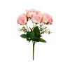 2 Tone Pink/White Rose Bunch 41cm