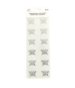 Transparency Butterfly Rhinestones Stickers