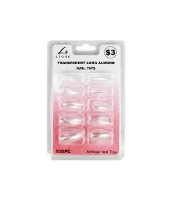 Transparent Long Almond Nail Tips 100pc