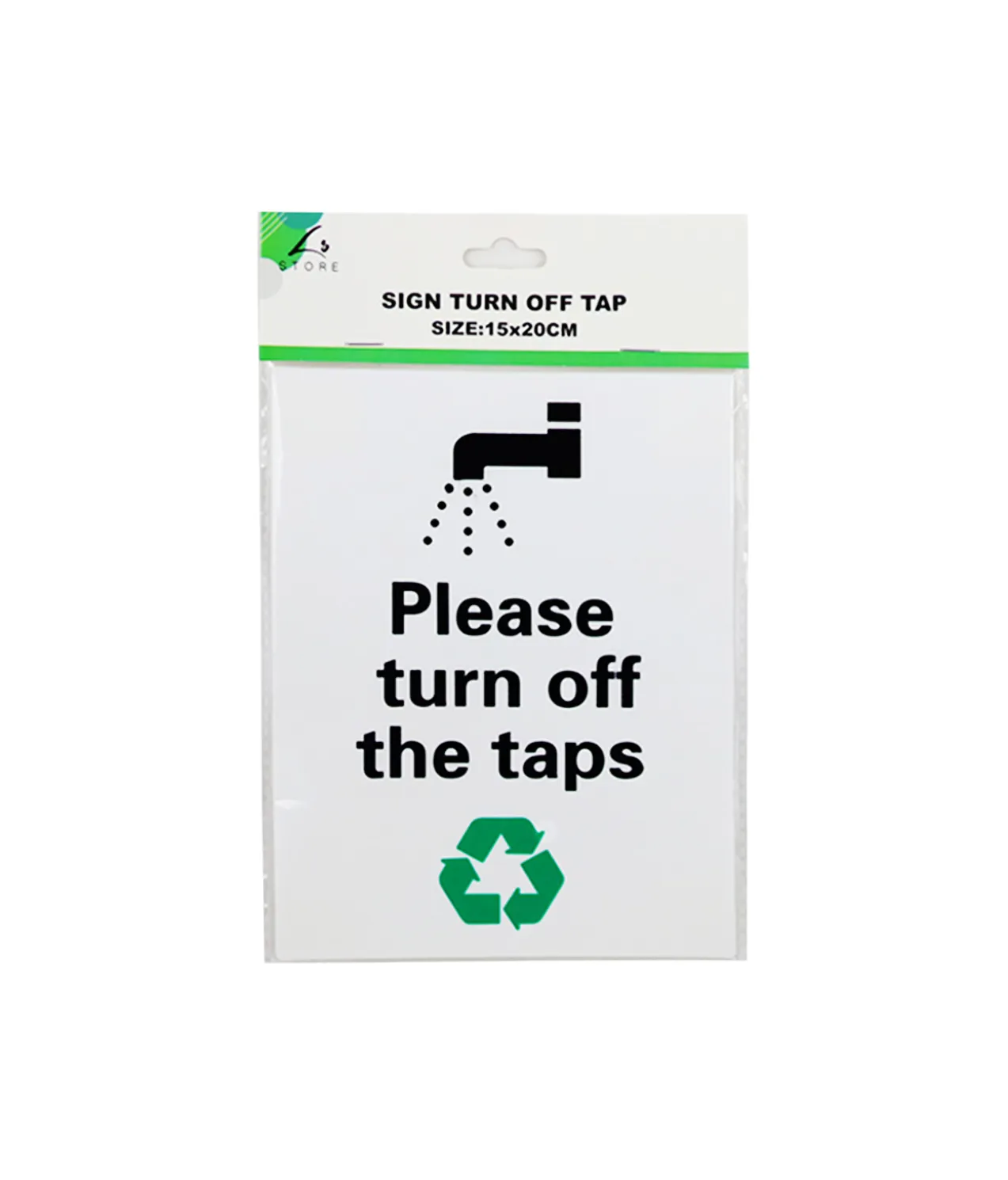 Turn Off Tap Sign 15x20cm