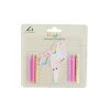 Unicorn Cake Topper with Candles Set