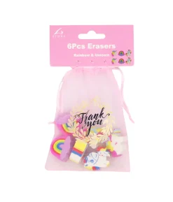 Unicorn Erasers 6pc