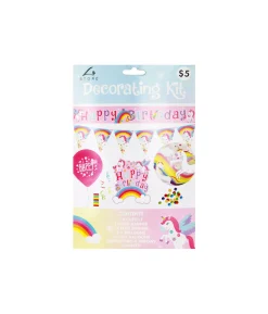 Unicorn Party Decorating Kit 18pc