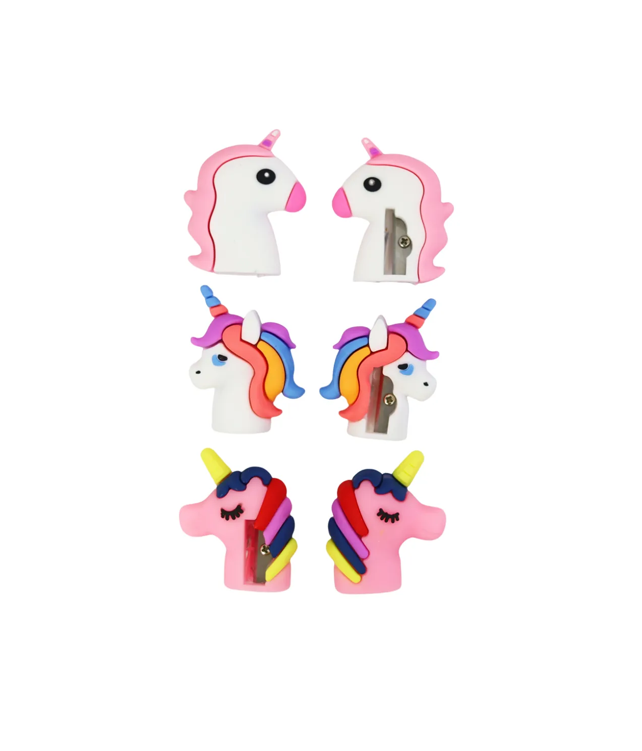 Unicorn Pencil Sharpener 6pc