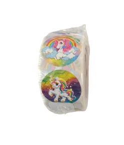 Unicorn Sticker Roll 2.5×2.5cm 500pc