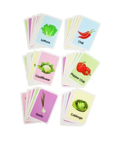 Vegetables Flash Card 36pc 7.8×11.7cm