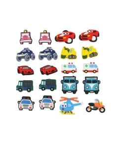 Vehicles Shoe Charms 20pc