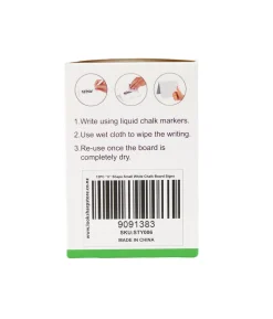 “V” Shaped PVC Small White Chalk Board Signs 12pc 10×7.5cm
