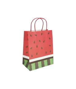 Watermelon Printed Paper Bags 27cm 3pk