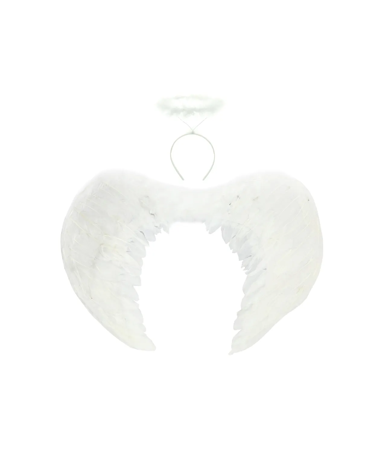 White Angel Wings & Headband 80cm