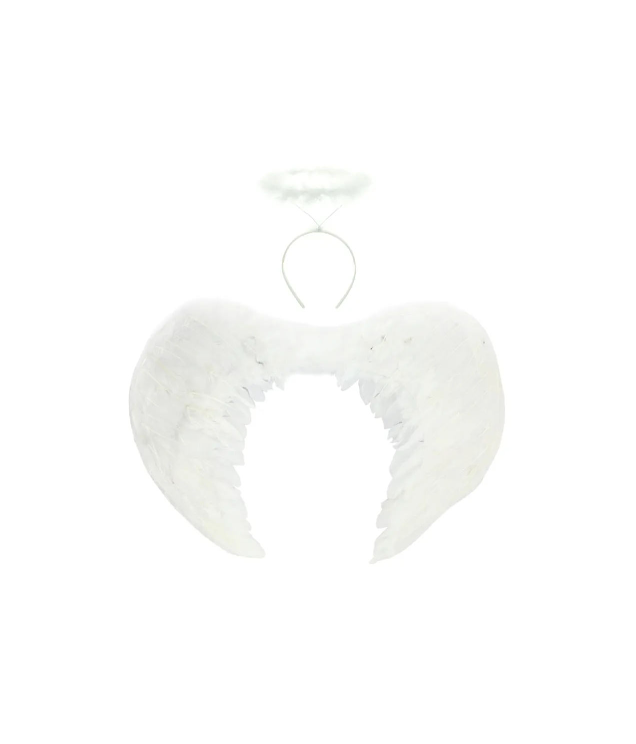 White Angel Wings & Headband 55cm