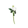 White Artificial Rose Head 36cm