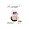 White Bob Wig With Glasses Set