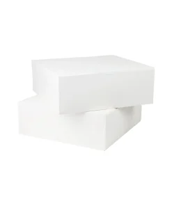 White Cake Box 14in 2pk 35.5 x 35.5 x 12.7cm
