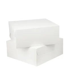 White Cake Box 12in 2pk 30 x 30 x 12.7cm