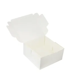 White Cake Box 10in 2pk 25.4 x 25.4 x 12.7cm