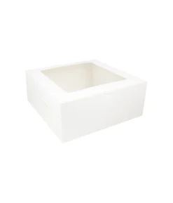 White Cake Box With Window 14in 2pk
