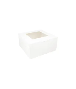 White Cake Box With Window 10in 2pk