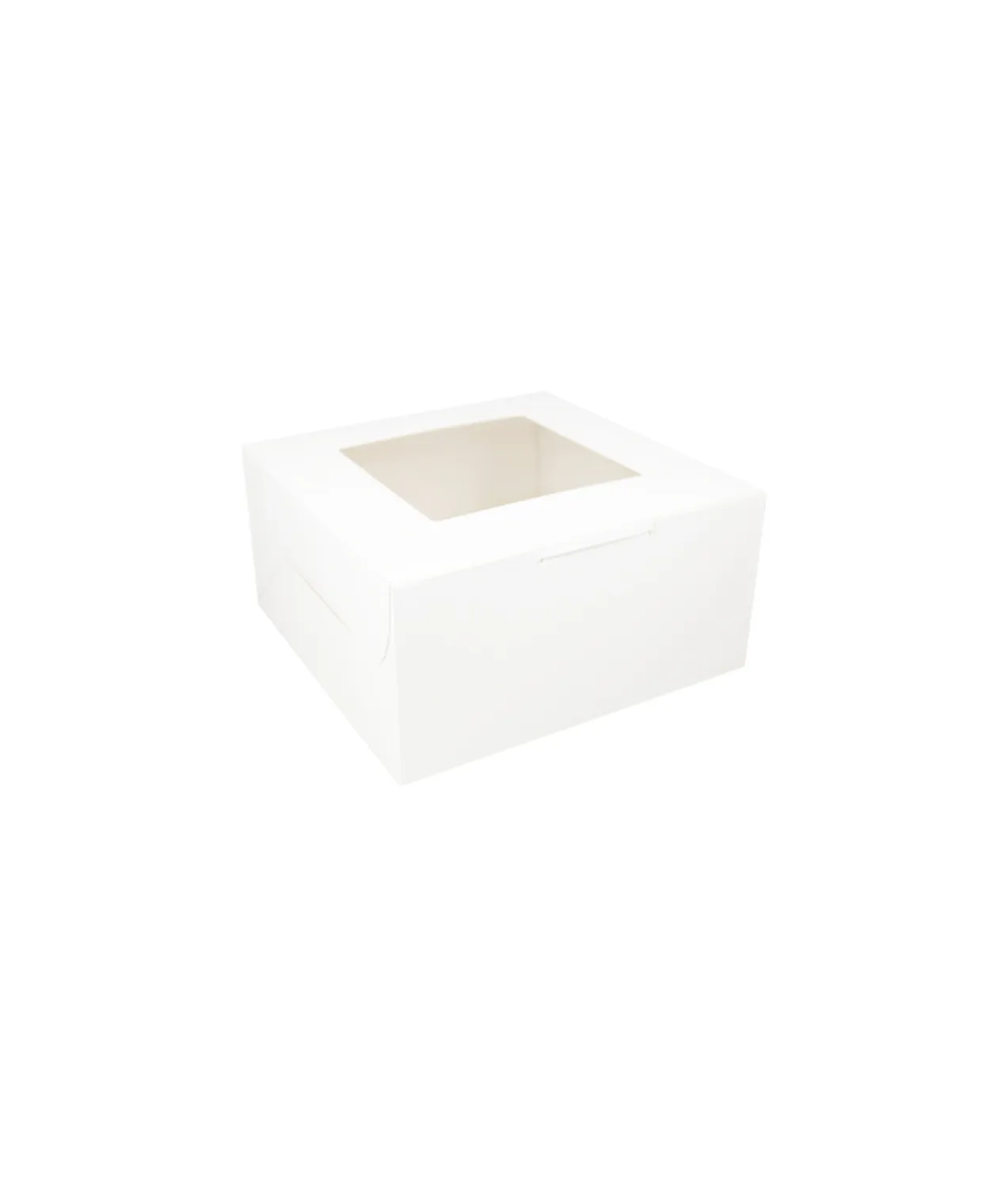 White Cake Box With Window 10in 2pk