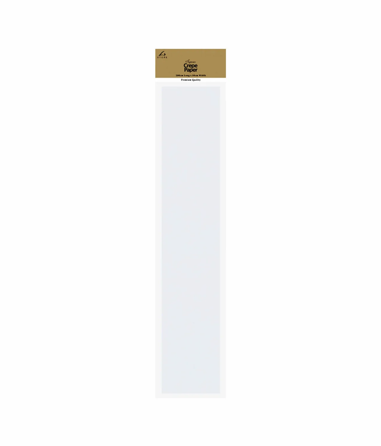 White Crepe Paper 200x50cm