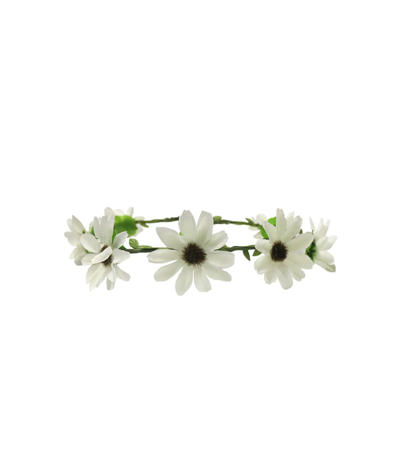 White Daisy Flower Crown