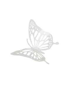 White 3D Paper Butterfly with Glue 12pc
