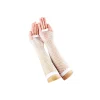 White Fishnet Gloves Long