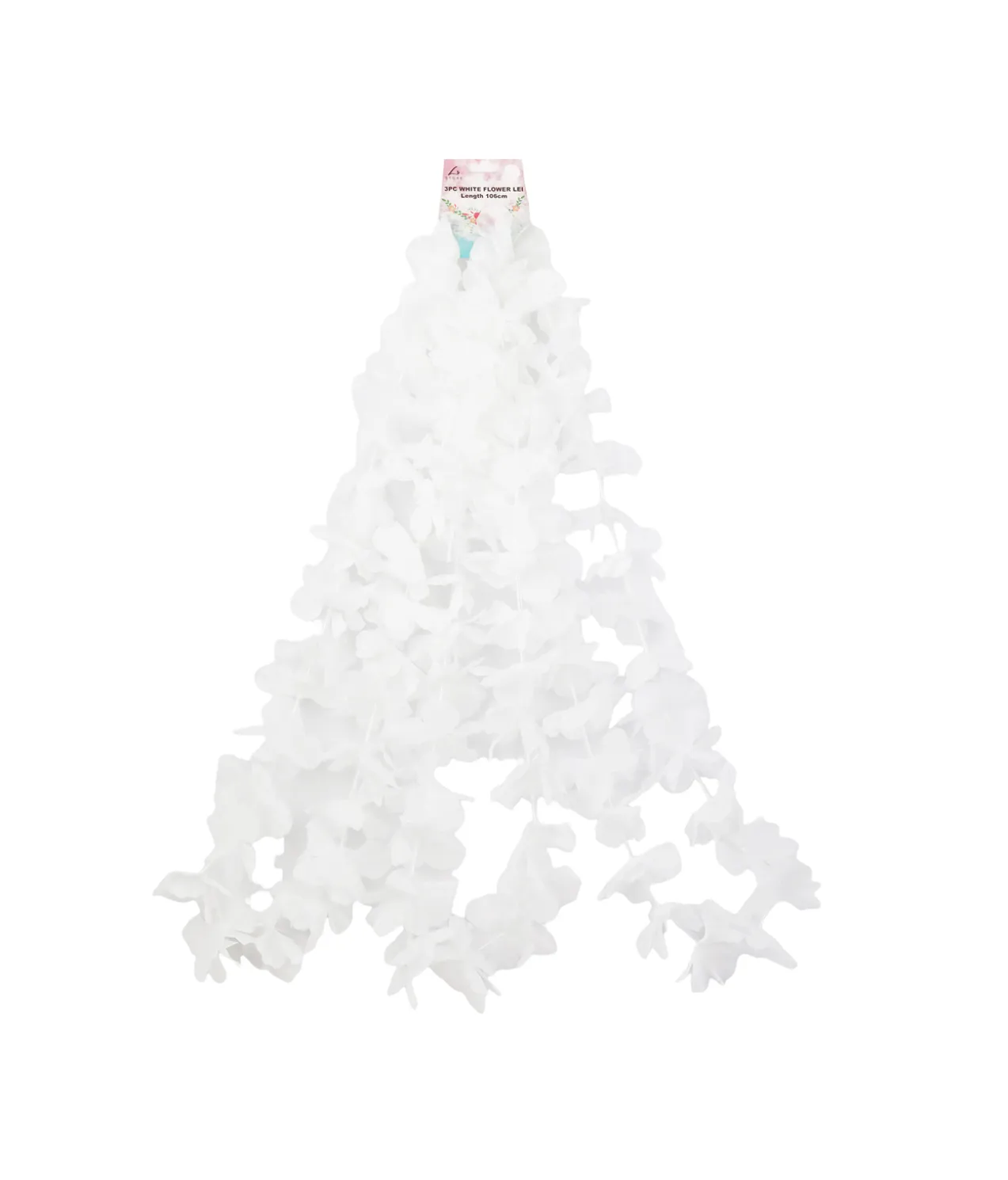 White Flower Lei 3pc