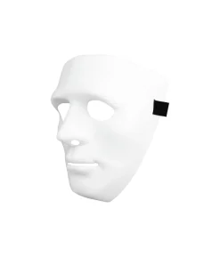 White Full Face Plastic Mask