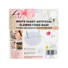 White Giant Artificial Flower Fixed Base