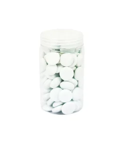 White Glass Gems 500g 17-19mm