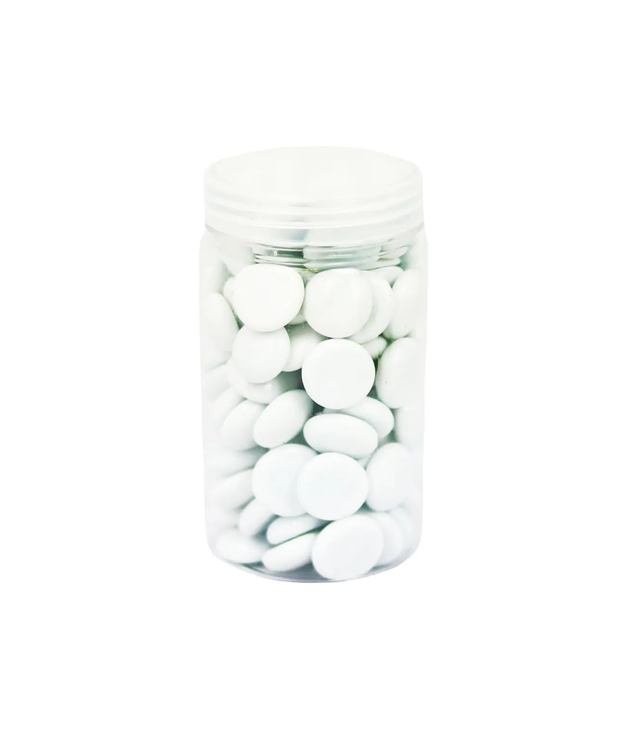 White Glass Gems 500g 17-19mm