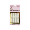 White Glitter Press On Nails 24pc