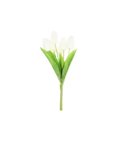 White 7 Head Tulip 37cm